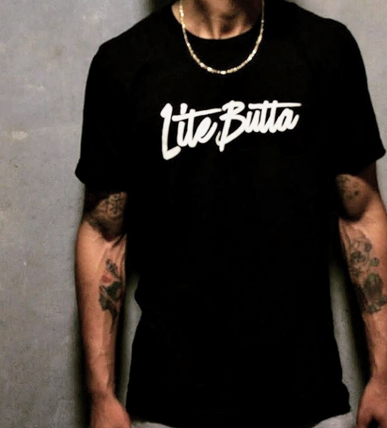 MEN LiteButta TShirt - BLACK/White